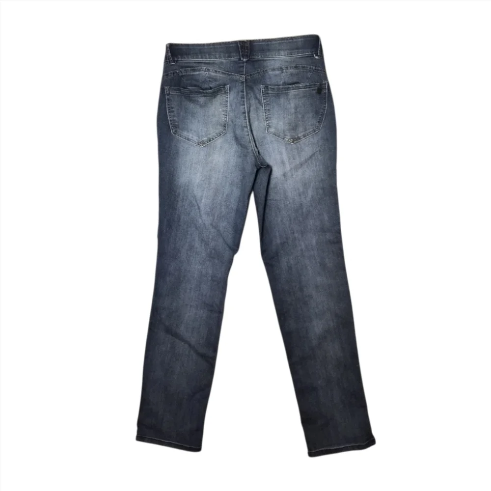 Democracy Jeans Straight Leg Jean No Gap Waist Ab Technology Stretch sz 6